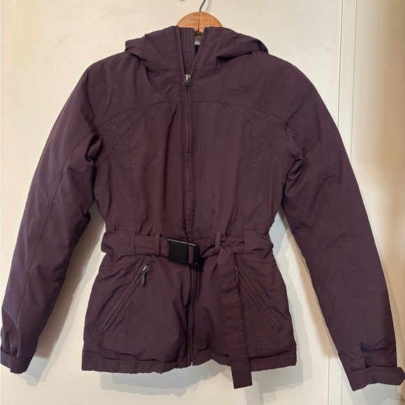 The North Face Jackets & Blazers - The North Face Dark Purple Belted Jacket